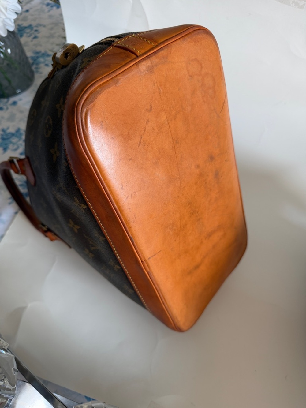 Louis Vuitton Monogram Canvas Satchel in Brown and Tan - Picture 7 of 10